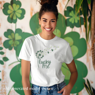 Camiseta "Lucky Me" Dandelion Diversión Ropa de Mujer para