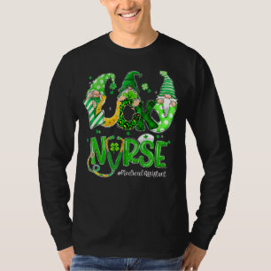 Camiseta Lucky Medical Assistant Gnomies Leopard St Patrick