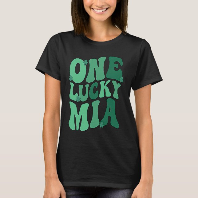 Camiseta Lucky Mia Grandmother St Patrick's Day Mia Grandma (Anverso)