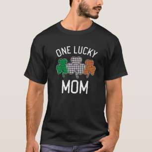 Camiseta Lucky Mom St. Patrick's Day Irish Flag Plaid C