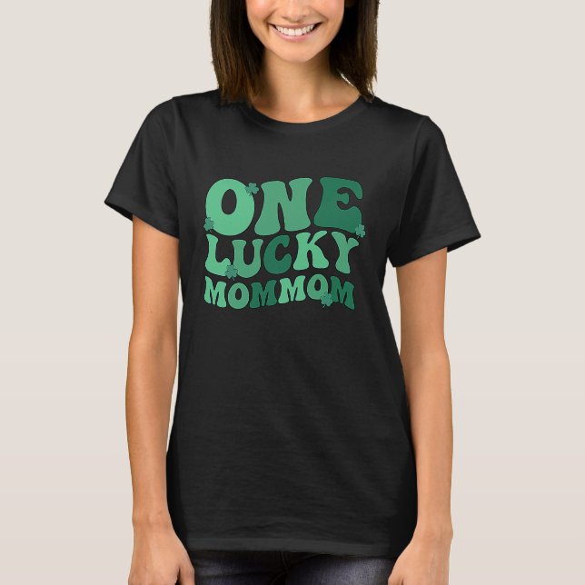 Camiseta Lucky Mommom Grandmother St Patrick's Day Mommom G (Anverso)