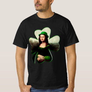 Camiseta Lucky Mona Lisa Día de San Patricio