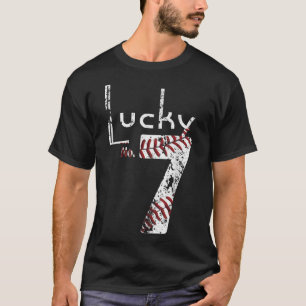 Camiseta Lucky Número siete número favorito perturbado siet