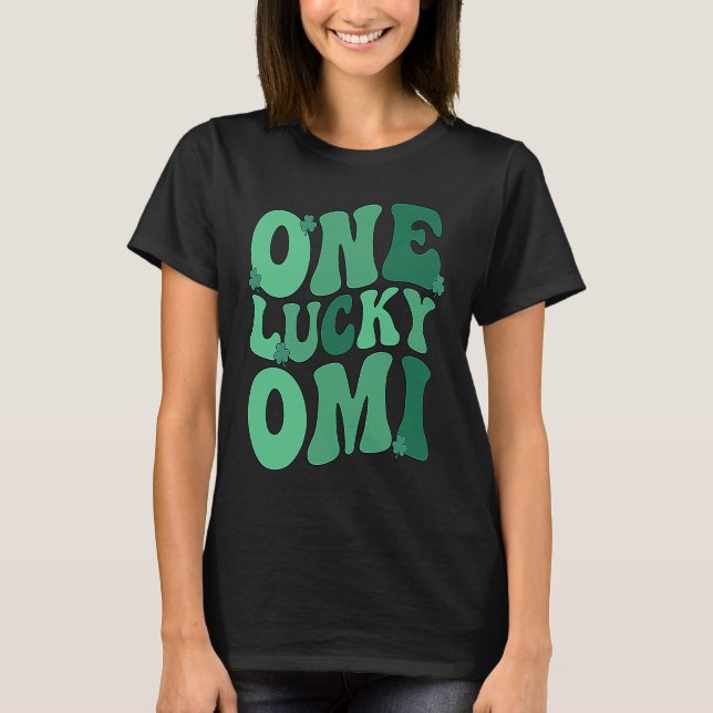 Camiseta Lucky Omi Grandmother St Patrick's Day Omi Grandma (Anverso)