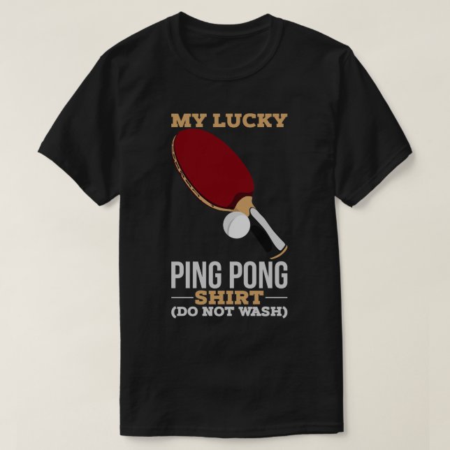 Camiseta Lucky Ping Pong (Diseño del anverso)