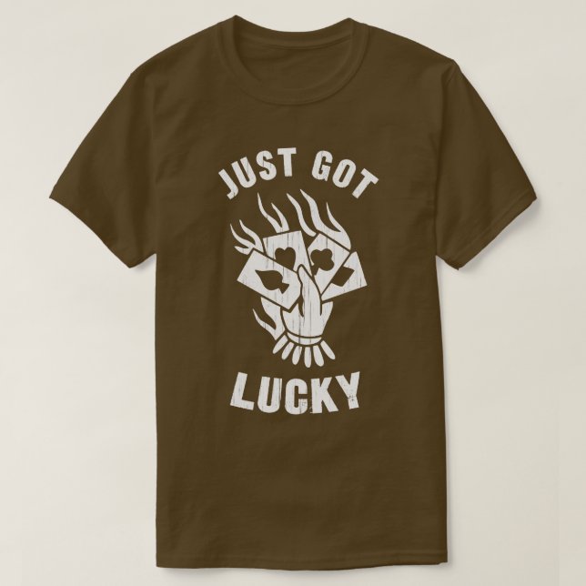 Camiseta Lucky Player Hand ds Casino (Diseño del anverso)