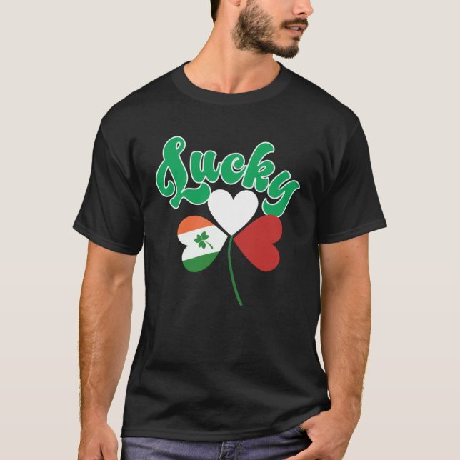 Camiseta Lucky Polish Irish shamrock Saint Patricks Day  1 (Anverso)