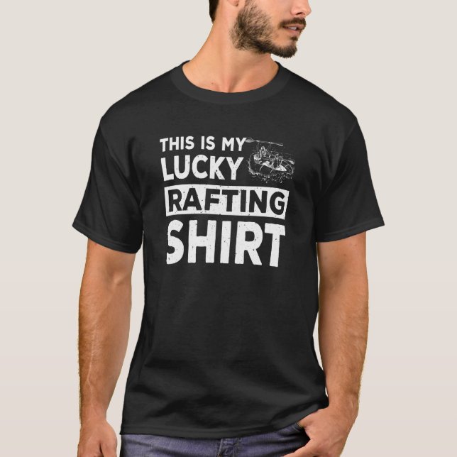 Camiseta Lucky Rafting Outfit Love River Paddling Boats (Anverso)