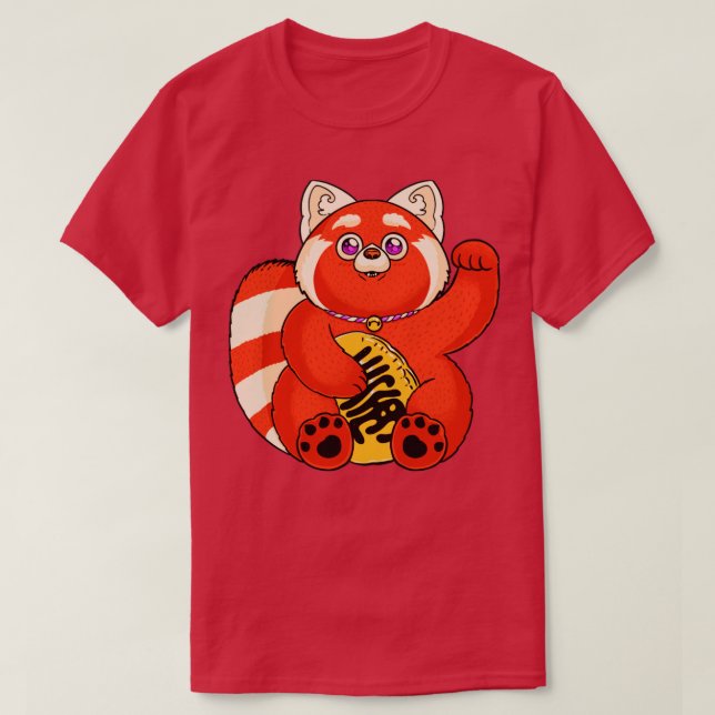 Camiseta Lucky Red Panda (Diseño del anverso)