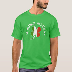 Camiseta Lucky Saint Patricks Bandera Italiana Imprimir St