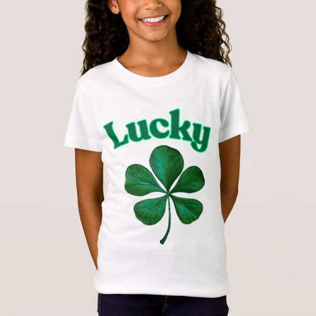 Camiseta Lucky Shamrock celebró el Día de San Patricio (Anverso)
