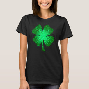 Camiseta Lucky Shamrock Green Four Leaf C St Patrick