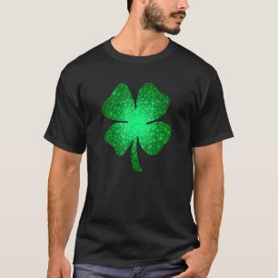 Camiseta Lucky Shamrock Green Four Leaf C St Patrick