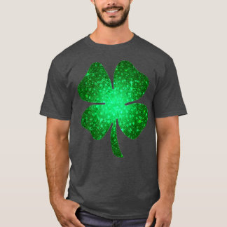 Camiseta Lucky Shamrock Green Four Leaf Clover St Pat