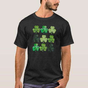 Camiseta Lucky Shamrock Irish Four Leaf Clover Happy St Pa