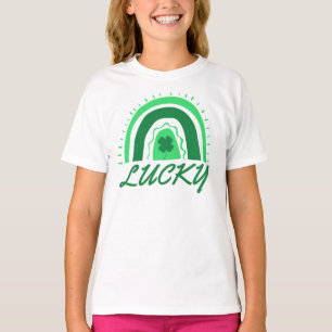 Camiseta Lucky Shamrock Rainbow St Patrick's
