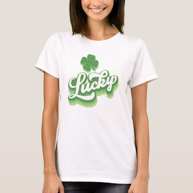 Camiseta Lucky Shamrock St Patrick's Day Irish (Anverso)