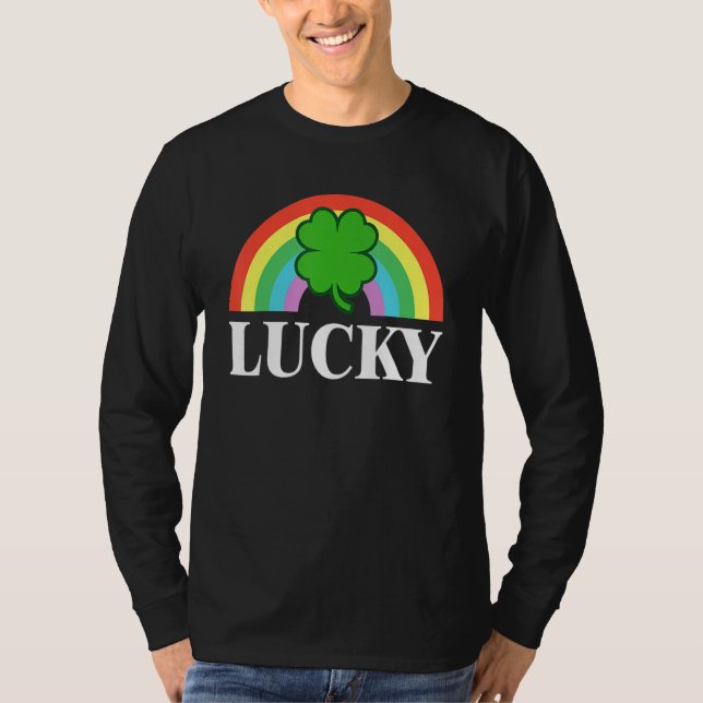 Camiseta Lucky Shamrock St Patrick's Day Saint Paddy's Rain (Anverso)