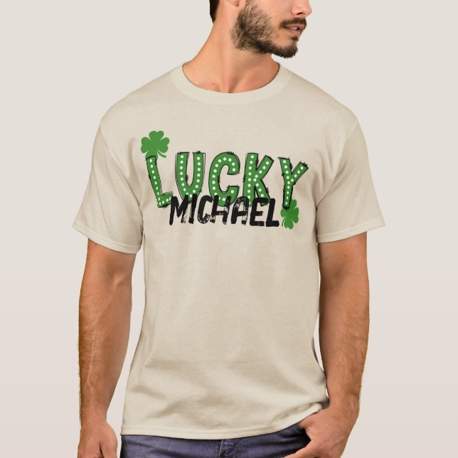 Camiseta Lucky Shamrock St Patrick's Day T-Shirt (Anverso)