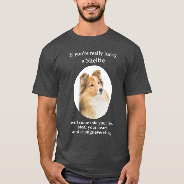 Camiseta Lucky Sheltie T-Shirt (Anverso)