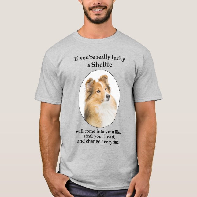 Camiseta Lucky Sheltie T-Shirt (Anverso)