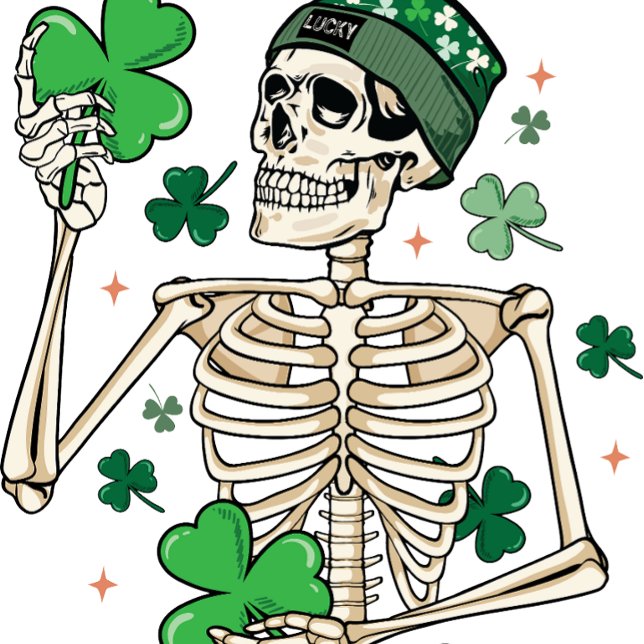 Camiseta Lucky Skeleton , Día de los Patrones de ST, Pat (Subido por el creador)