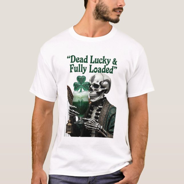 Camiseta Lucky Skeleton Stout T-Shirt | Dead Lucky  (Anverso)