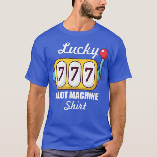 Camiseta Lucky Slot Machine Casino Night Roulette