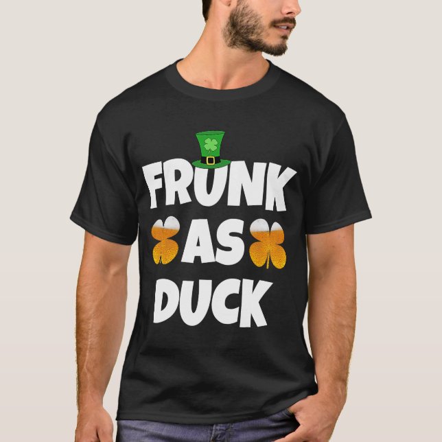 Camiseta Lucky St Patricks Day Bebe C Frunk As Duck (Anverso)