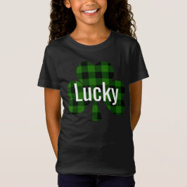 Camiseta Lucky St. Patty’s Shamrocks | cuadros verdes