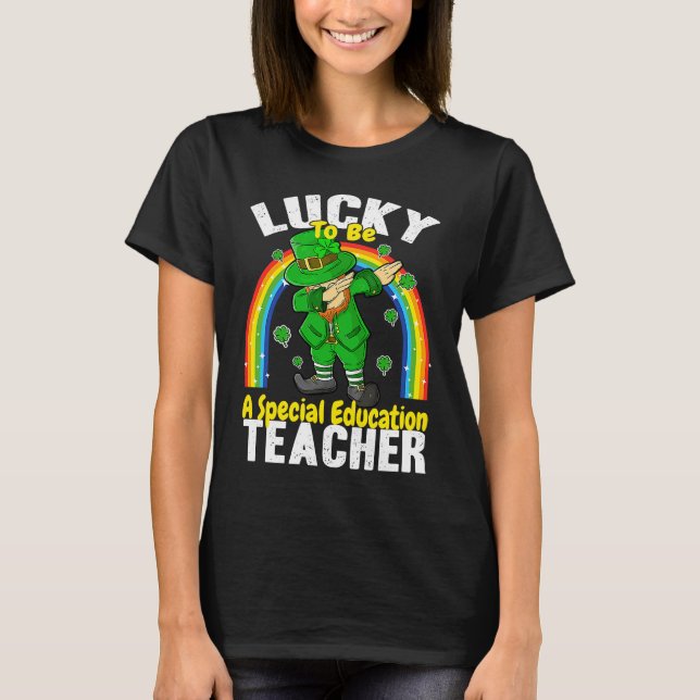 Camiseta Lucky to be a Special Education Teacher St Patrick (Anverso)
