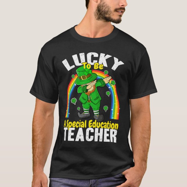 Camiseta Lucky to be a Special Education Teacher St Patrick (Anverso)