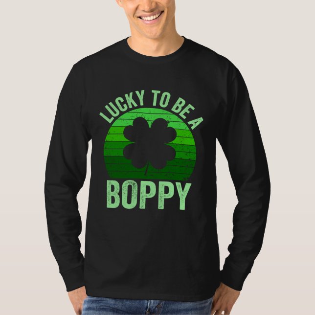 Camiseta Lucky To Be Poppy Leprechaun Shamrock St Patricks  (Anverso)