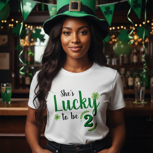 Camiseta Lucky to be St Patrick's Day Kid Birthday Parent (Subido por el creador)
