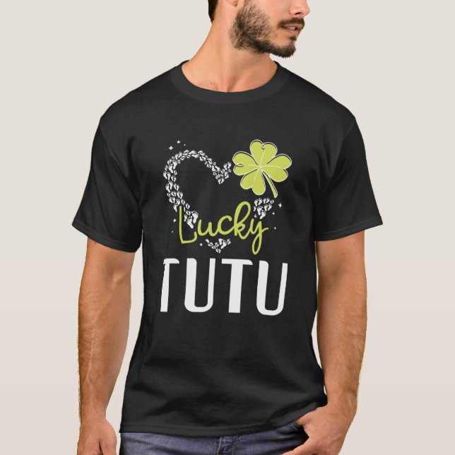 Camiseta Lucky Tutu St Patricks Day womens (Anverso)