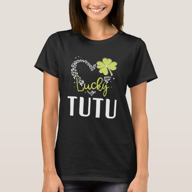 Camiseta Lucky Tutu St Patricks Day womens (Anverso)