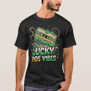 Camiseta Lucky Vibes Saint Patrick's Day 2025 Retro