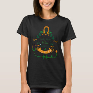 Camiseta Lucky Vibes & School Nurs Life St Patricks Day Sh