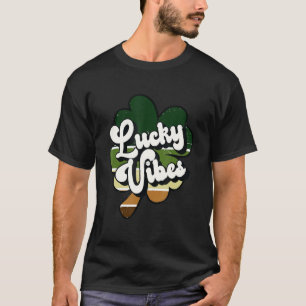 Camiseta Lucky Vibes Shamrock Clover St Patrick Day Irish W