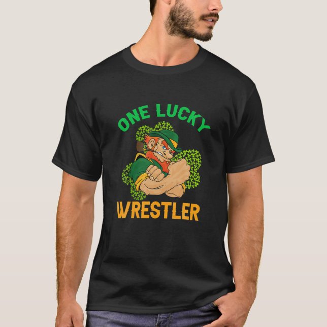 Camiseta Lucky Wrestler Irish Wrestling St. Patrick's D (Anverso)