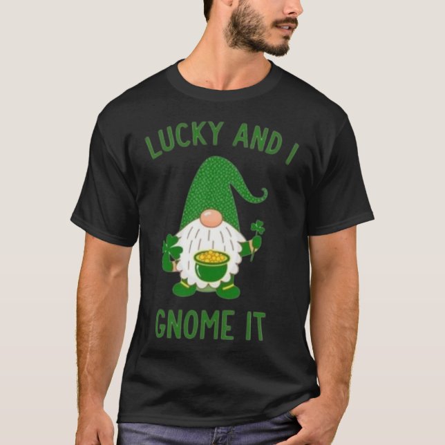 Camiseta Lucky y yo lo ganamos - el día de San Patricio (Anverso)