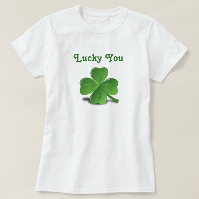 Camiseta "Lucky You" Shamrock St. (Diseño del anverso)