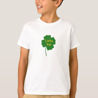 Camiseta luckycloverbig, niño afortunado