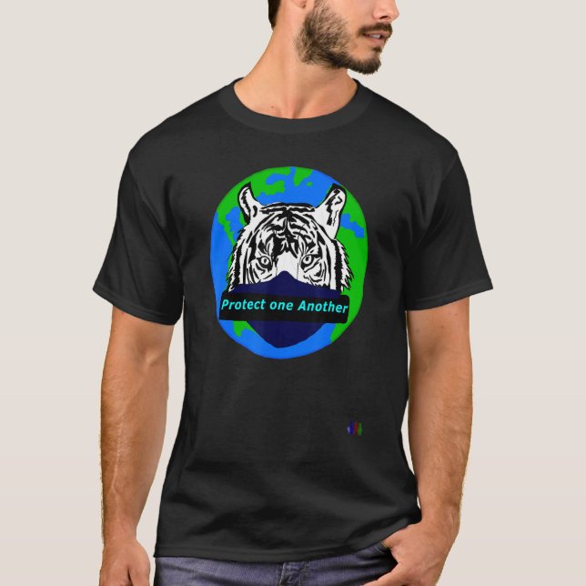 Camiseta Lucmarty Protéjase Entre Sí Con El Tigre De La Más (Anverso)