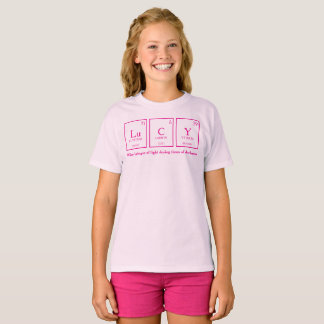 Camiseta Lucy periodic table elements chemistry name