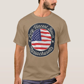 Camiseta Lucy Vincent Beach - Patriotic Massachusetts Souve