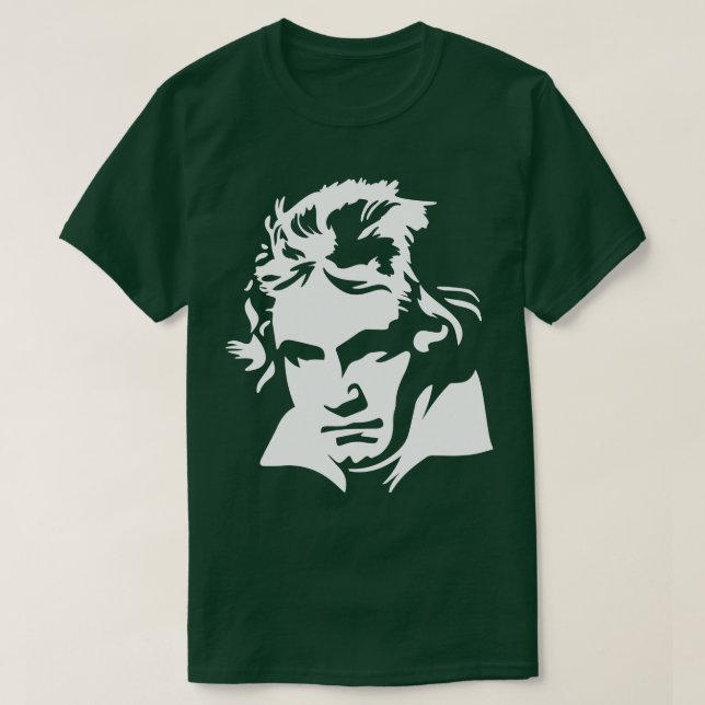 Camiseta Ludwig van Beethoven 5ª Música Clásica Sinfónica (Diseño del anverso)