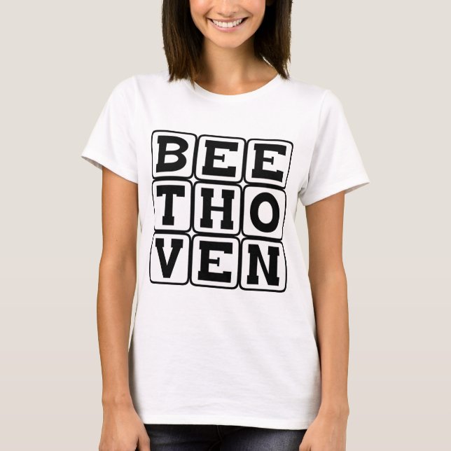 Camiseta Ludwig Van Beethoven, Compositor (Anverso)