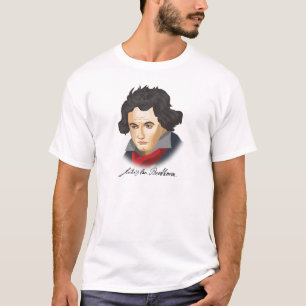 Camiseta Ludwig Van Beethoven en el estilo cartoon