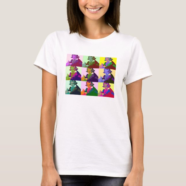 Camiseta Ludwig Van Beethoven Pop Art (Anverso)